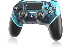 JORREP Wireless Controller for PS4, Remote Controller Compatible with PS-4/Slim/Pro, Wireless Games Controller with Dual Vibration, 6-Axis Motion, Share Function, Mini LED Indicator