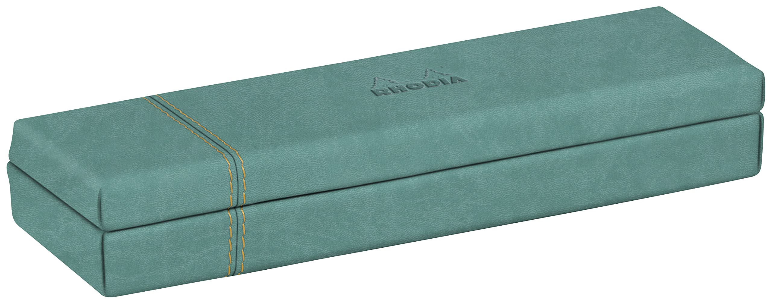 RHODIA 194518C - Water pen - 21 x 5.5 x 3 cm - Orange saddle stitching - Faux leather exterior - Home Office Collection Rhodiarama - Office Organization & Design Storage