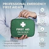 220 Piece First Aid Kit Eye Care Ice Packs Blanket Home Car Office view 7