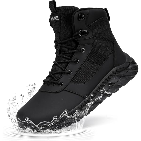 Amazon.com: KEFUWU Military Tactical Boots Men Wide  display picture 1