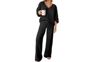 GKBK Womens Two Piece Outfits Sweater Sets Fuzzy Fleece Loungewear Matching Lounge Set Fall Winter Trendy Clothes