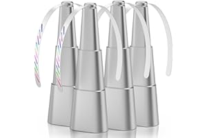 Grete Gotye Portable Battery Powered Food Fans for Tables Up to 15 Hours Working Time, Indoor Outdoor Mute Food Fan with Hook, Tabletop Fan for Home Restaurant Party Picnic Patio (4 Pack Silver)