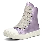 IMPREMEY Fashion Zip up Purple Womens High Top