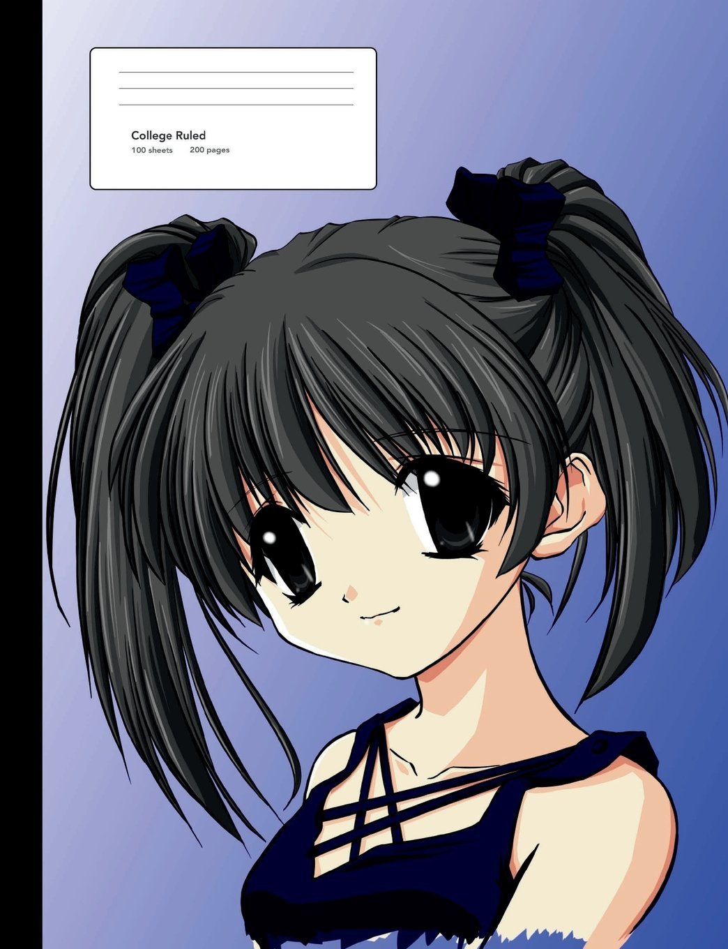 Anime Manga Girl Composition Book College Ruled Notebook 200 Pages 100 Sheets Journals4fun 9781724451460 Amazon Com Books