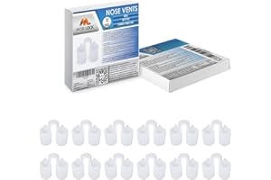 Nose Vent Sinus Relief (Pack of 12 Small Size) Soft Vents - A Simple Solution for Nasal Snorers - Reusable Snoring Device to Enjoy a Peaceful Night's Sleep - by Mobi Lock
