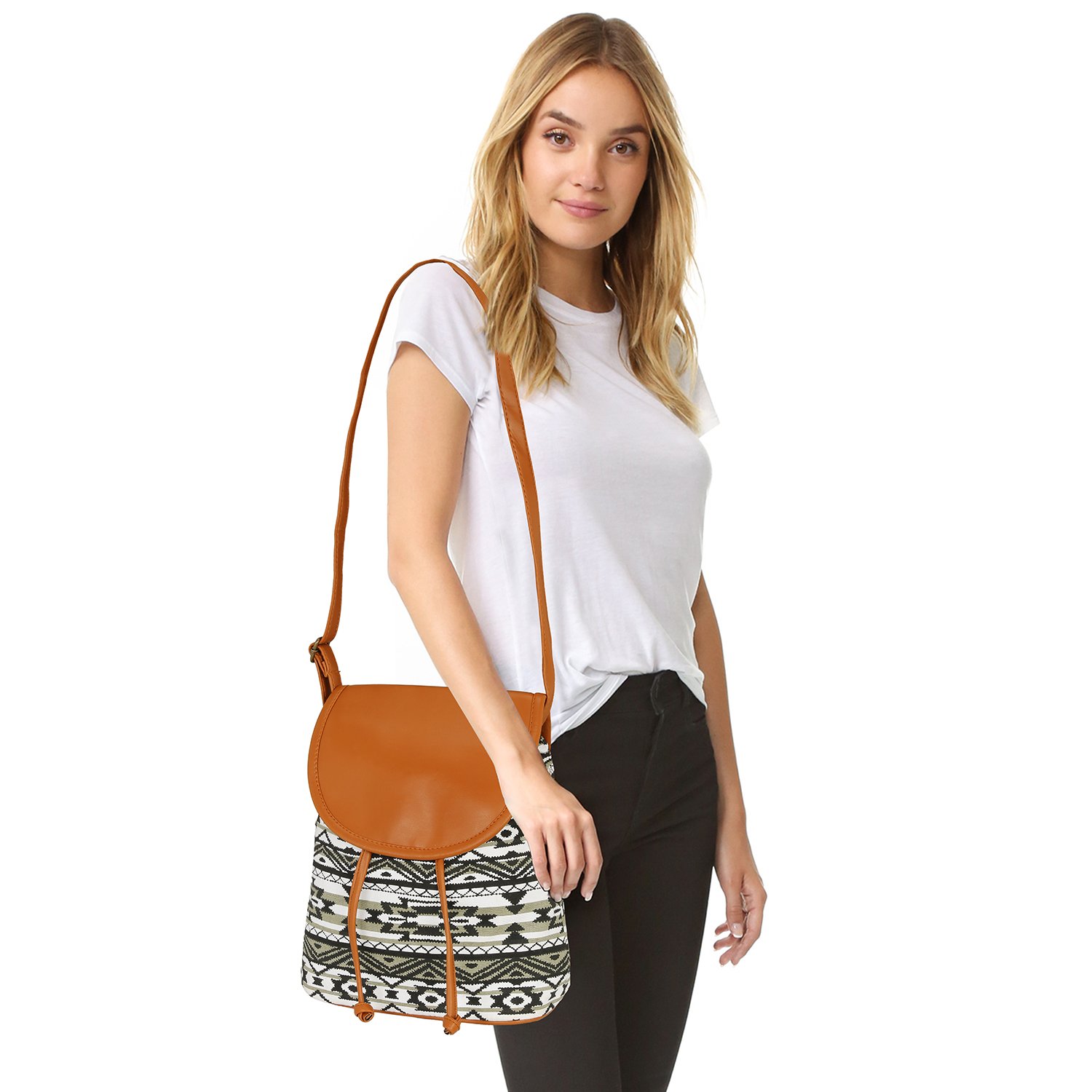 kleio women's canvas sling bag (multicolor,bnb316ly-bwb)