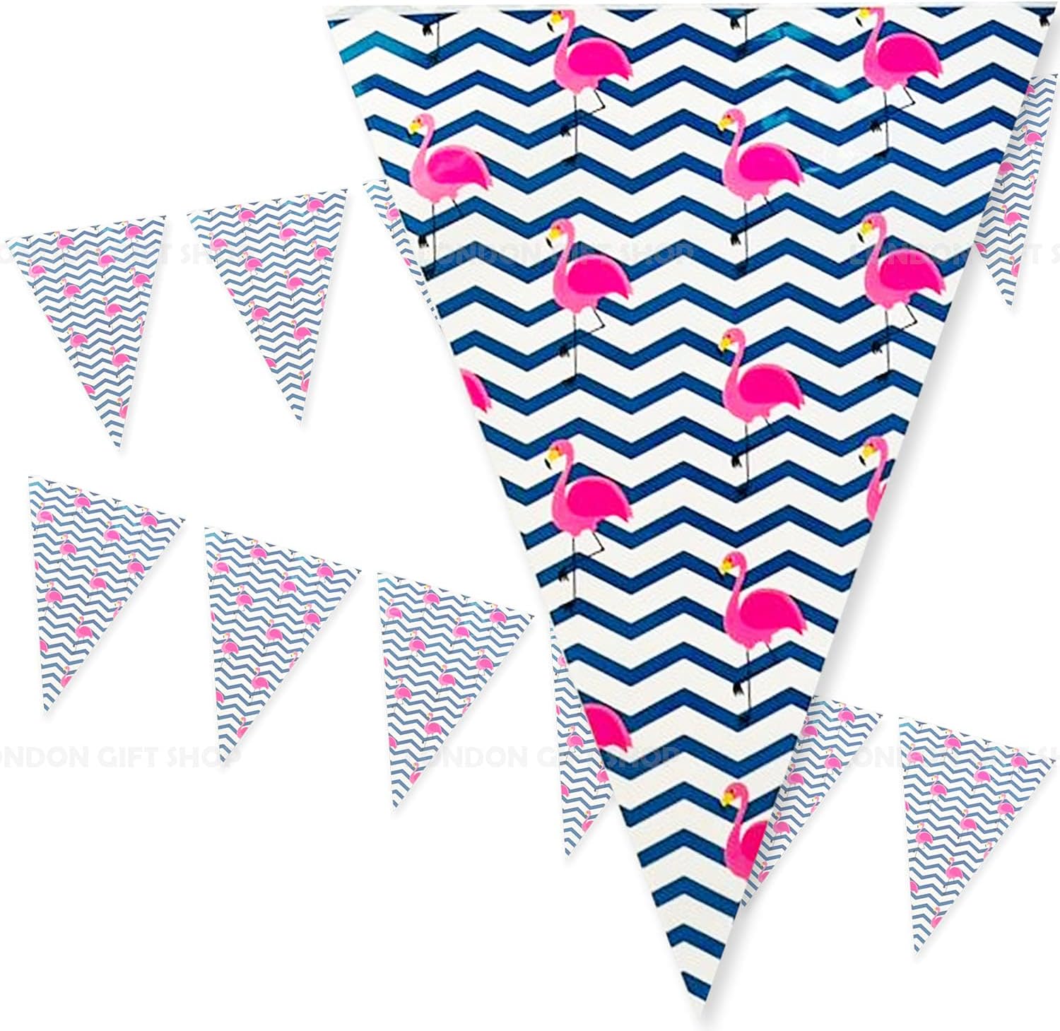 Summer Bunting, Flamingo - Image 4