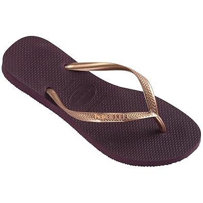 havaianas aubergine metallic