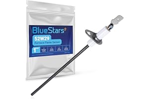 BlueStars Ultra Durable 52W29 Furnace Flame Sensor Replacement Part - Compatible with Lennox, Armstrong & Ducane Furnaces - Replaces 52W2901 LB47940A 31L71 31L7101