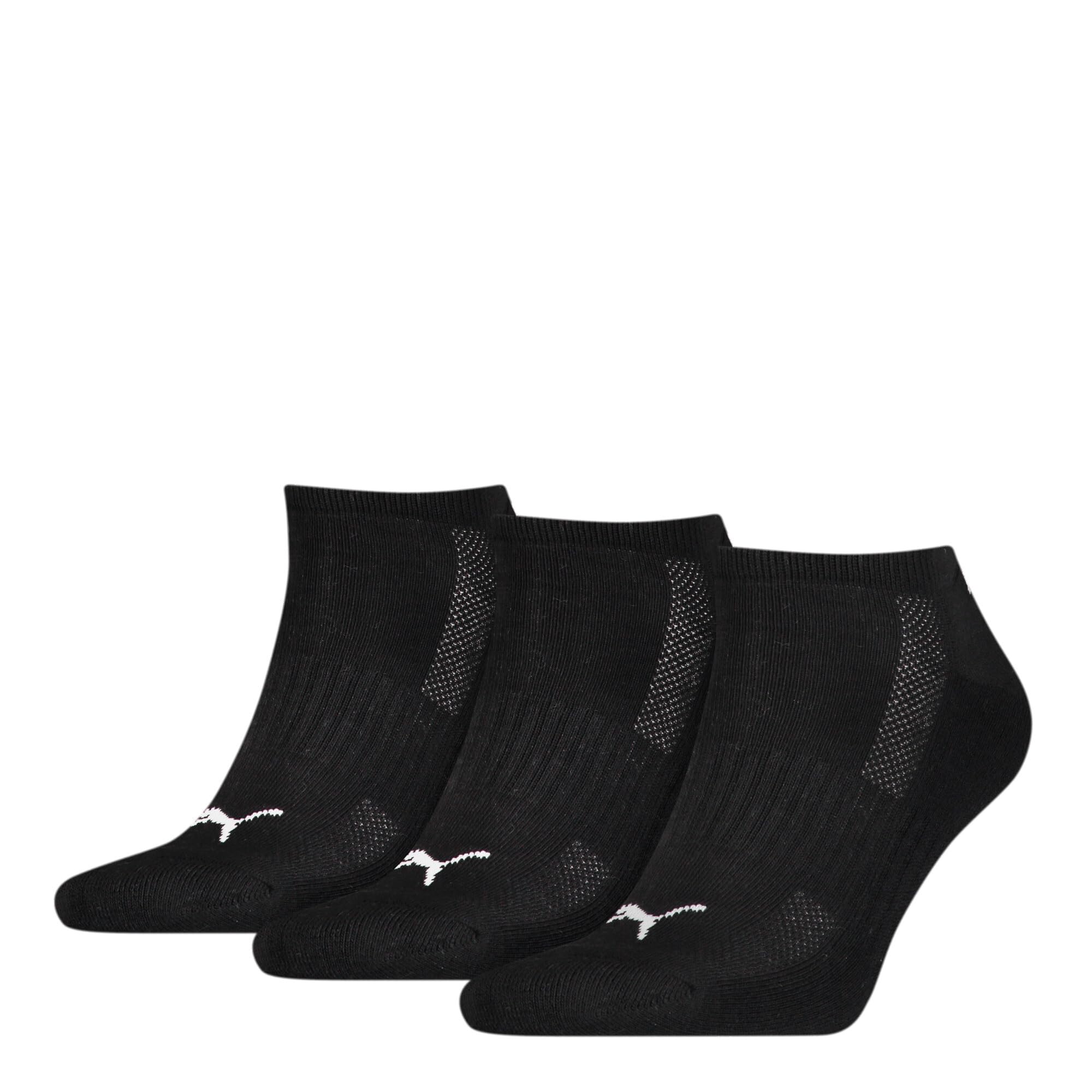PUMA Unisex Puma Sneaker Socks 3 Pair Pack black 6 8 UK, Grey White Black, 8-Jun UK, one size