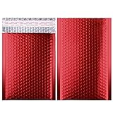 Metallic Matte Red Bubble Mailers Mailing Padded