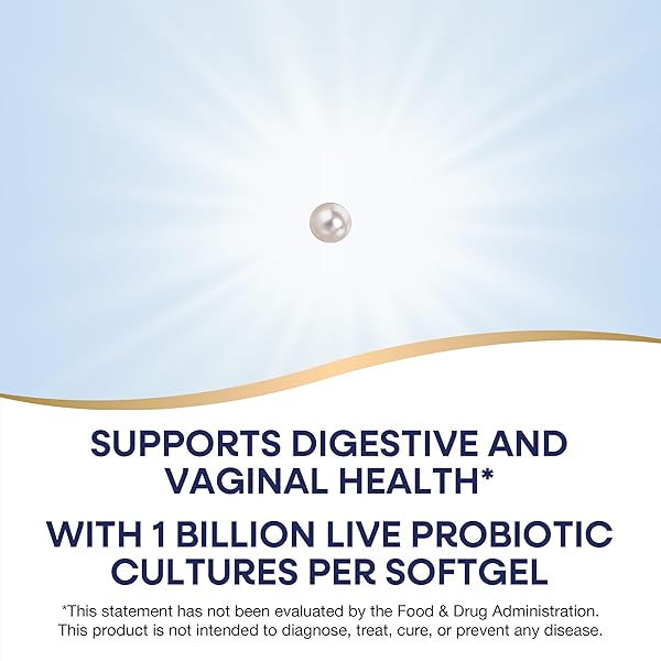 NATURE’S WAY WOMEN’S PROBIOTIC PEARLS, SUPPORTS WOMEN’S AND DIGESTIVE HEALTH*, PROTECTS AGAINST OCCASIONAL CONSTIPATION & BLOATING*, 1 BILLION LIVE CULTURES, 90 SOFTGELS (PACKAGING MAY VARY)