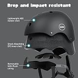 XJD Kids Helmet Small Black Adjustable Safety Bicycle Helmet for Kids 3-13 view 7