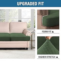 H.VERSAILTEX Stretch 2 Piece T Cushion Sofa