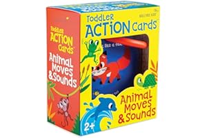 MOLLYBEE KIDS Toddler Action Cards Animal Moves and Sounds, Gifts for Ages 2+