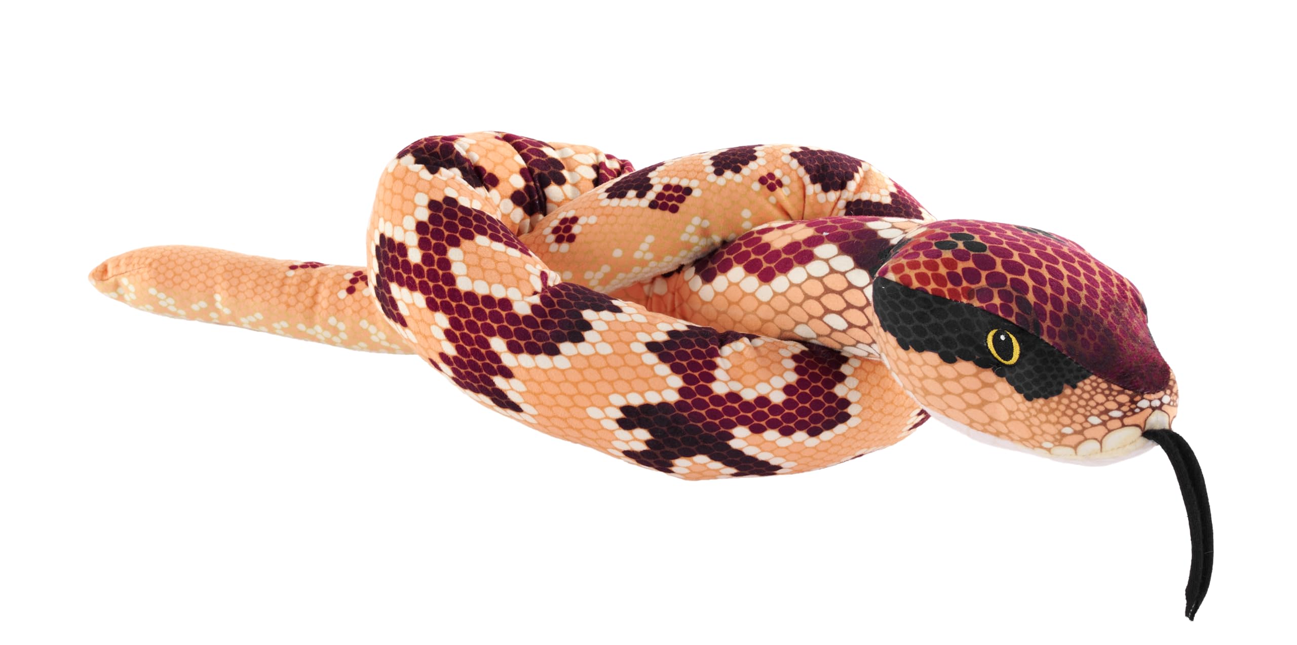 WILD REPUBLIC Snakes Eco Eastern Cottonmouth, Stuffed Animal, 54 Inches, Plush Toy, Fill is Spun Recycled Water Bottles, Eco Friendly