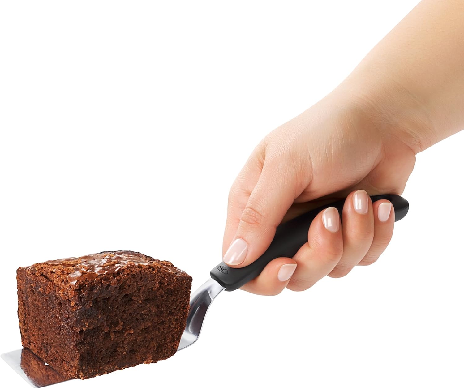 OXO 1177100 1177100 Good Grips Stainless Steel Cut and Serve Turner, Black: Home & Kitchen