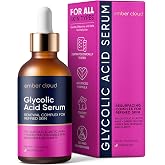 Ember Cloud Glycolic Acid Serum for Face 15%, Lactic Acid &amp; Green Tea 1 Oz | Anti-Aging &amp; Exfoliating Serum for All Skin Types, Resurface Texture and Brighten Skin Tone, Smoother &amp; Refines, Made in USA