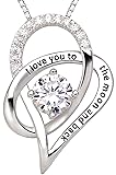 ALOV Jewelry Sterling Silver "I Love You To The