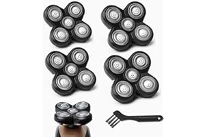 GORLENT 4-Pack Pro 5 Replacement Blade Refills for Freebirds Bald Head Shavers, Shaver Replacement Head for a Close and Smooth Shaving Experience