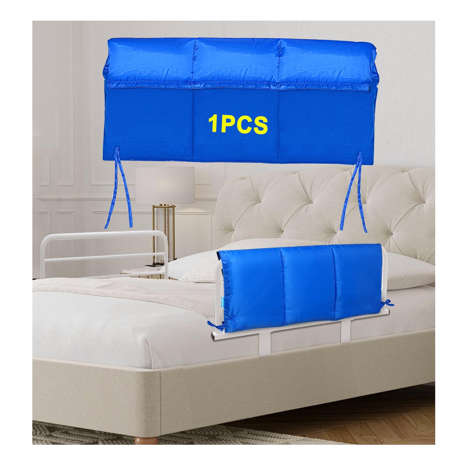 Photo 1 of Bed Rail Cushion Pads for Hospital Bed Rail Cover Padding Bed Barrier for Adults Medical Foam Bumper Pads Bed Rail Protector Safety Guard for Elderly Adults Bed Side Rails Padding Cover - 1 PCS