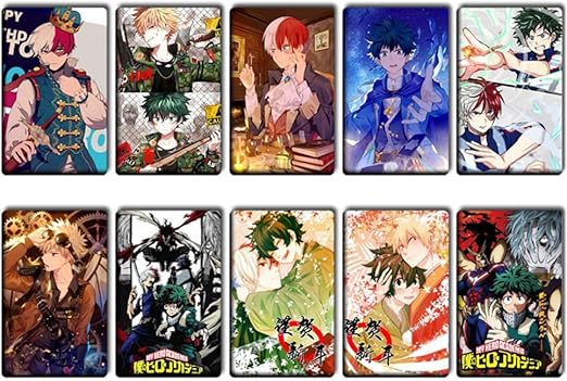 Amazon Com Opopark Anime My Hero Academia Manga Photocard Poker Cards Playing Cards Lomo Card Gift Card Stickers H05 Home Kitchen