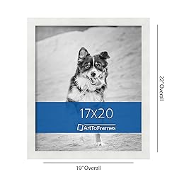 ArtToFrames 17x20 Inch White Picture Frame, This