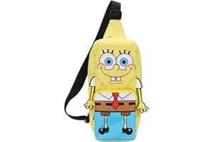 Spongebob Squarepants Character Crossbody Sling Bag With Adjustable Strap