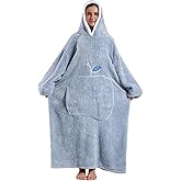 NAITEWELSE Cozy Wearable Blanket Hoodie, Oversized Hooded Blanket Sweatshirt, Birthday Christmas Gifts for Adults