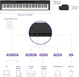 Yamaha P-145 Digital Piano 88 Graded Hammer Compact Keys 10 Voices Black view 7