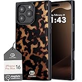 Cocomii Retangle Case for iPhone 16 Pro Max, Compatible with MagSafe, Chestnut Tortoiseshell