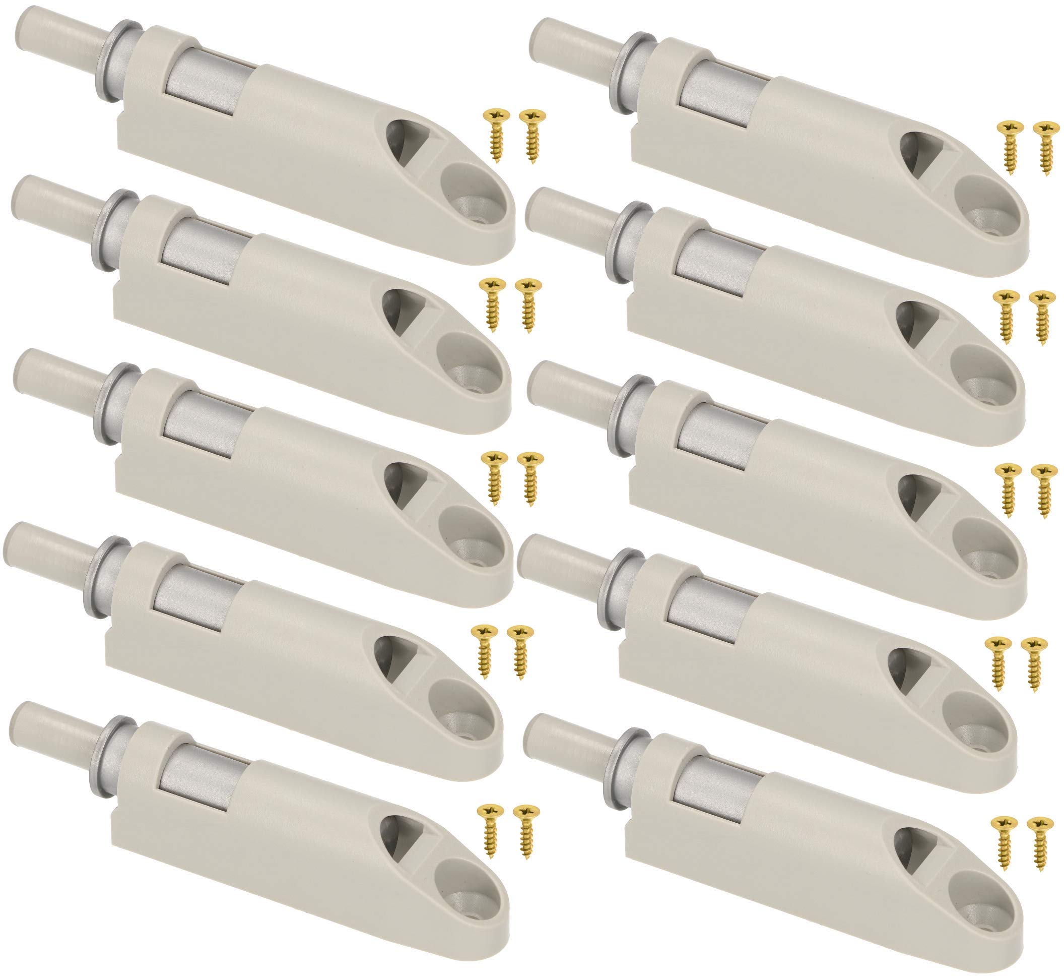 KOTARBAU® Set of 10 Shock Absorbers for Furniture Doors with Adaptor Grey Soft Close for Furniture