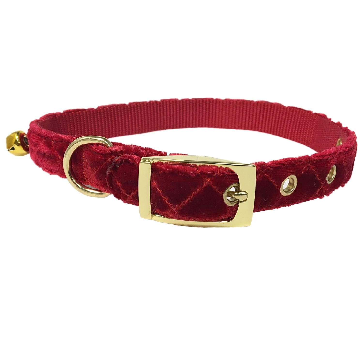 red velvet dog collar