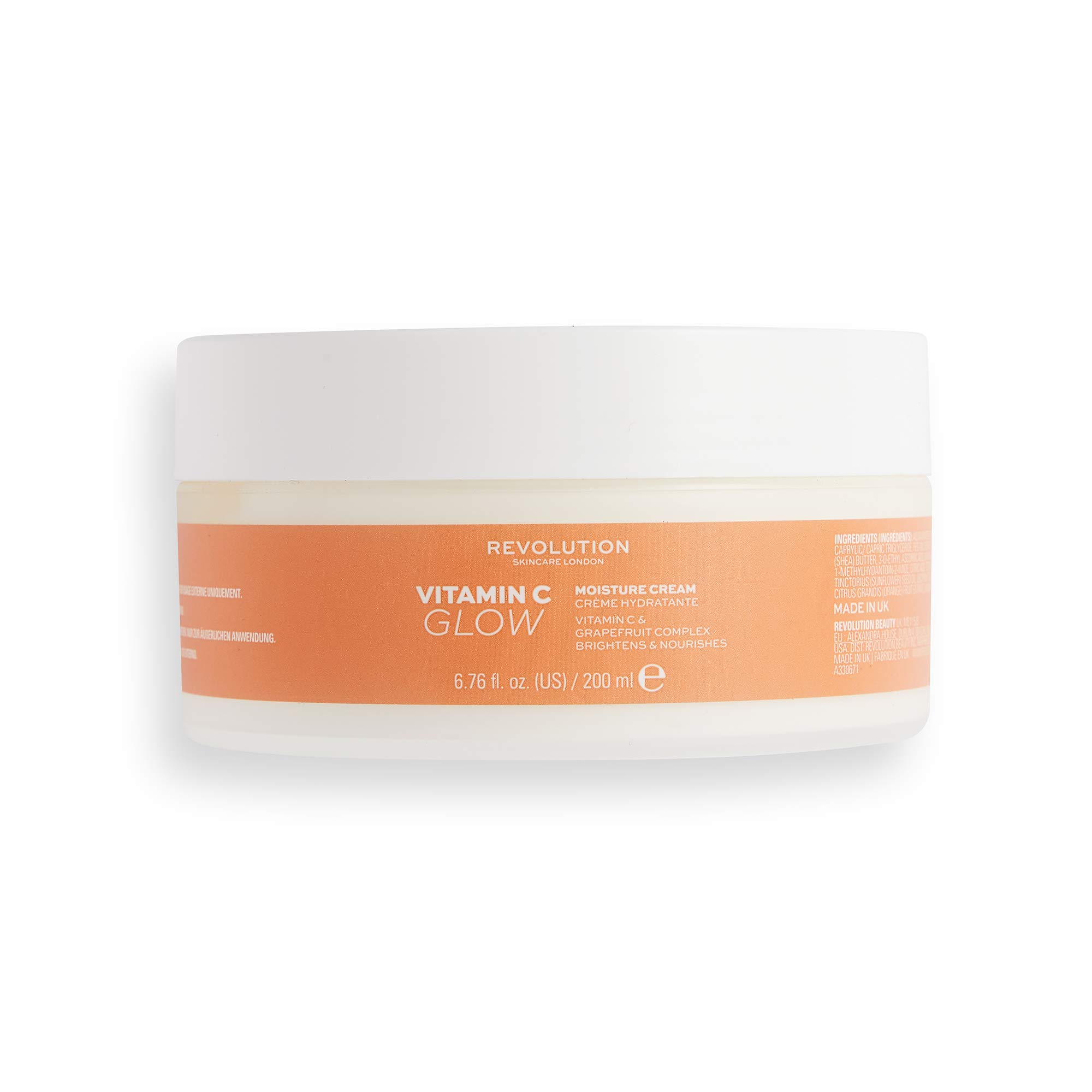 Revolution Beauty London Skincare, Vitamin C Glow, Moisture Cream, 200ml