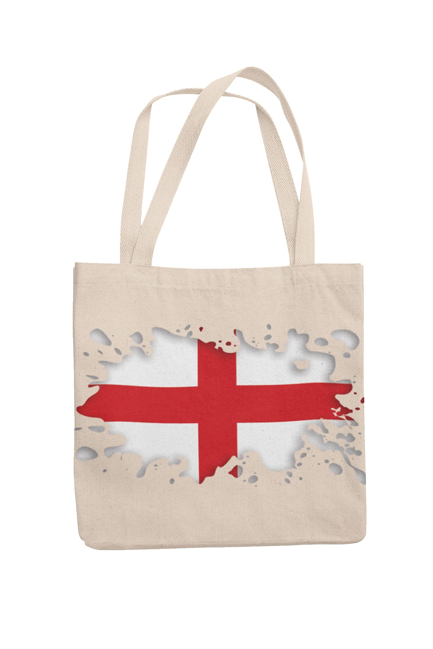 Super Lemon St George Flag England English Tote Reuseable Shopping Bag Novelty Present Gift Printed Eco-Friendly Stylish Long Handled Tote Shoulder Bag