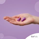 EarHub Sleepwell Soft Foam Earplugs 33dB Purple 10 Pairs Noise Reduction view 2