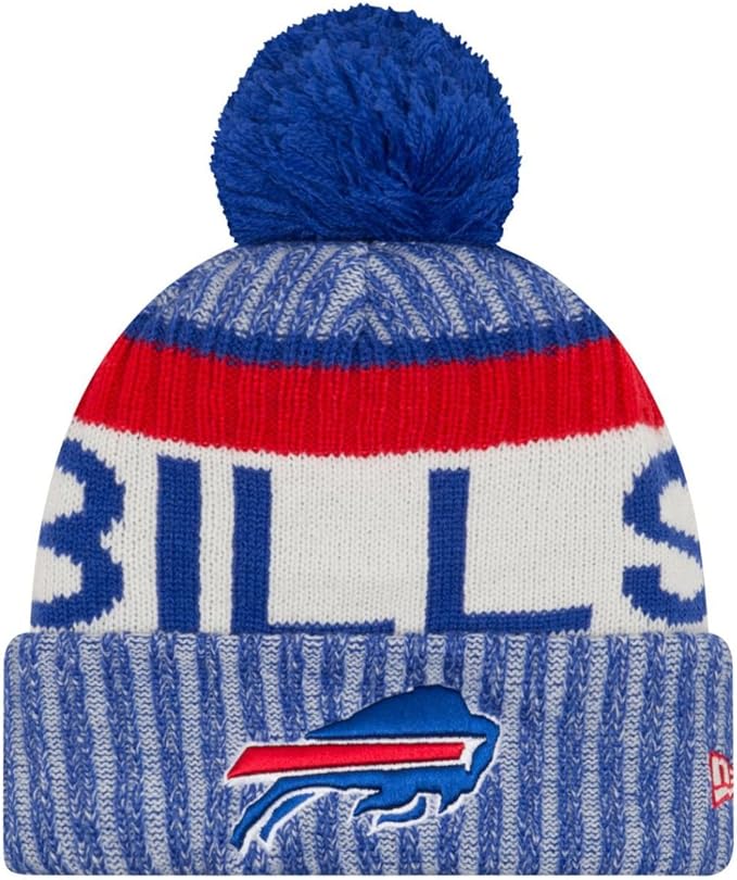 Buffalo Bills New Era 2017 Nfl Sideline On Field Sport Knit Hat Blue Amazon Co Uk Clothing