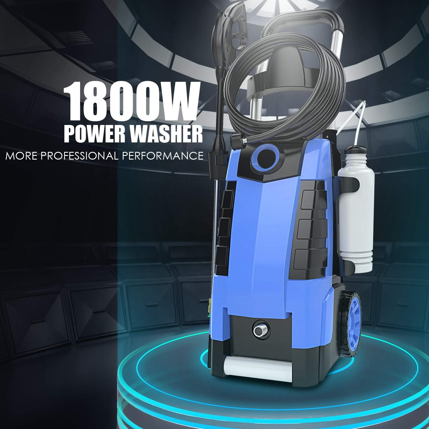 TEANDE 3800PSI Electric Pressure Washer, 3800PSI High Pressure Washer for Cars Fences Patios Garden Cleaning, 2.8GPM 1800W Power Washer : Garden & Outdoor