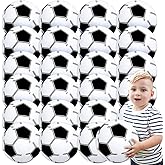 Lamnhin 16'' Soccer Beach Ball for Kids: 24 Pack Beach Balls Blow up Toys - Inflatable Pool Beach Balls Bulk Soccer Party Decorations Tropical Theme Favors Supplies