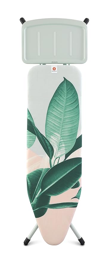 Brabantia Mesa Tabla de Planchar, Acero, Tropical Leaves, 124 x 38 ...