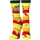 Crazy Socks - Cheez-It Snack Food Crew Socks - Officially Licensed Funny Novelty Gift Sock-Cozy Daily Wear