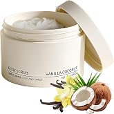 Vanilla Coconut Exfoliating Body Scrub, Gentle Moisturizing Body Exfoliator for Smooth Skin, Long-Lasting Fragrance, Women &amp; Men,100ml