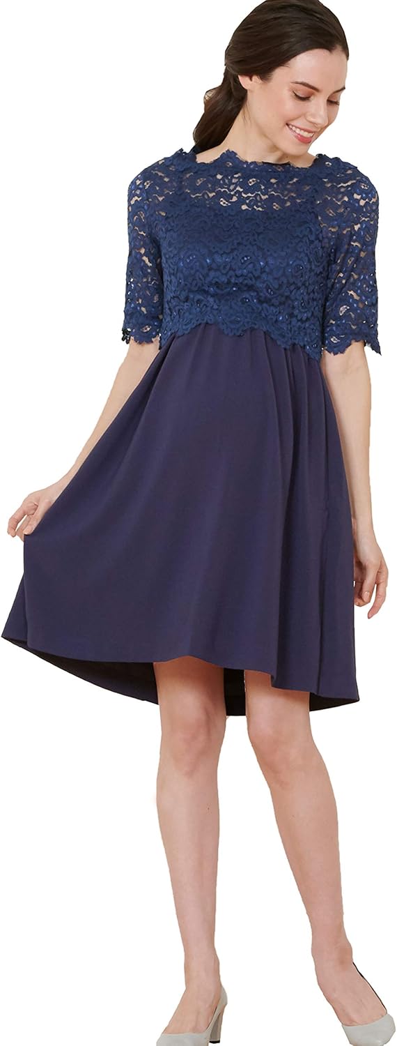 Sweet Mommy Maternity and Nursing Lace Formal Baby Shower Dress at  Women’s Clothing store