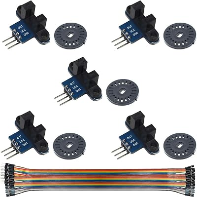 Youmile 5Pcs IR Infrared Speed Sensor Module Optocoupler Photo Interrupter for