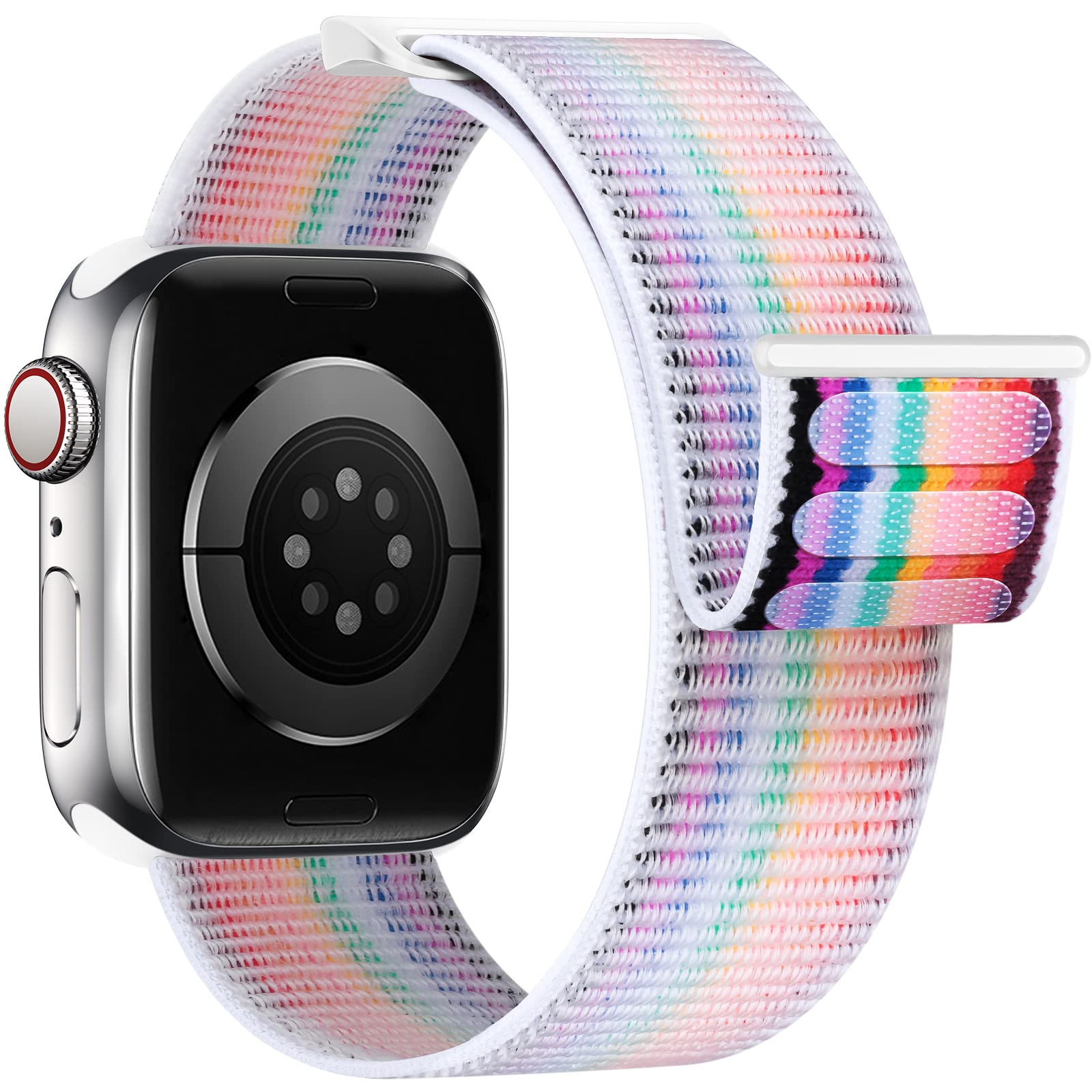 Yoohoo Nylon Straps Compatible with Apple Watch Straps 44mm 45mm 46mm 49mm 42mm(Series 3/2/1) Women Men,Upgraded Soft Nylon Replacement WatchBands for iWatch Series 11 10 9 8 7 6 5 4 3 2 1 SE3 Ultra3