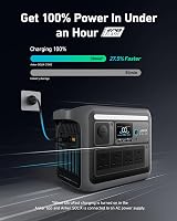 Anker SOLIX C1000 Portable Power Station with BP1000 Expansion 2112Wh 1800W view 2