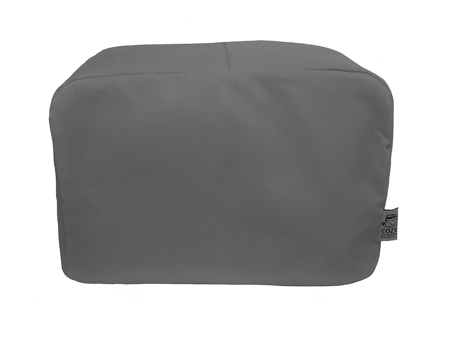 CozyCoverUp® Toaster Cover for 2 Slice Toaster Plain Gunmetal Grey 100