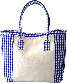 gingham tote bag