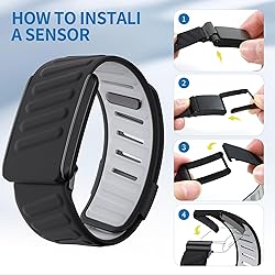 Rugged Comfort Silicone Wristband Compatible with