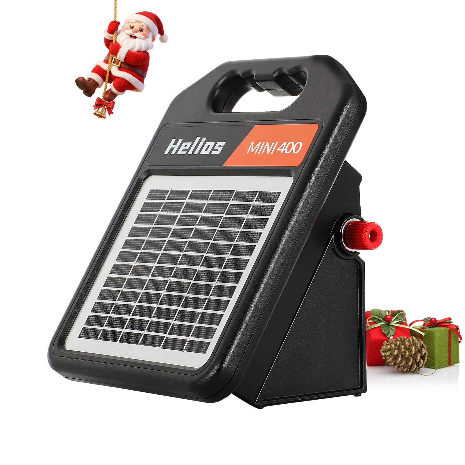 Photo 1 of Andmon MINI400 20 Miles Solar Electric Fence Charger with Day/Night Mode 0.3J Output Energy Electric Fence Energizer